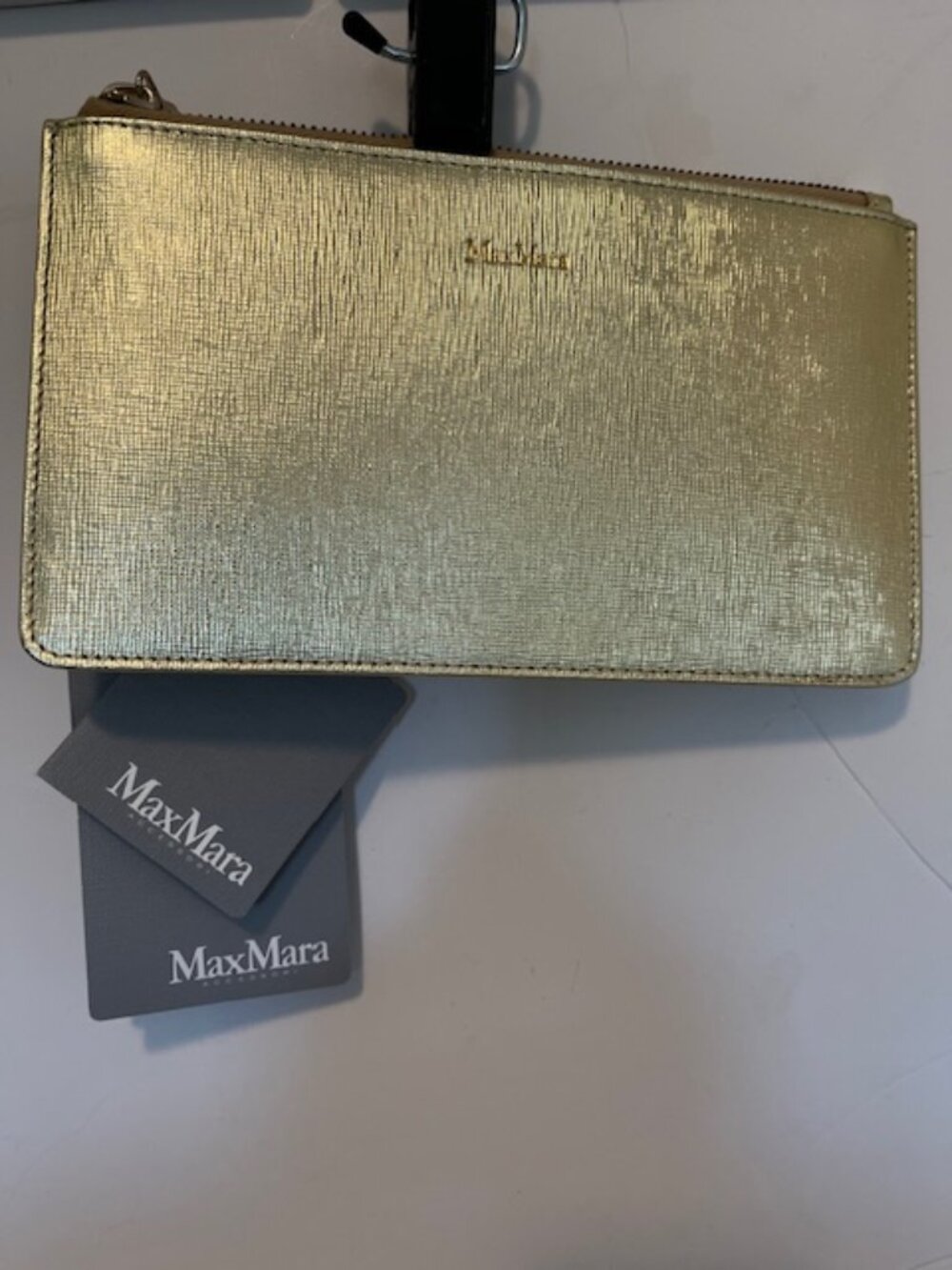 Max Mara designer leather card holder.